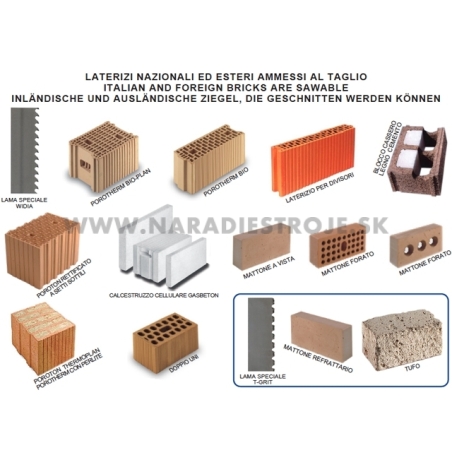 SPH505R EUROTSC pásová píla na rezanie stavebných veľkoformátových materiálov