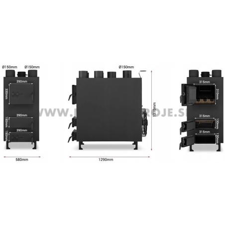 PNO-5 Oktagon ohrievač vzduchu 50 kW