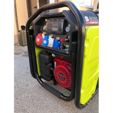 S8000 AVR Pramac trojfázová elektrocentrála, motor Honda GX 390, AVR