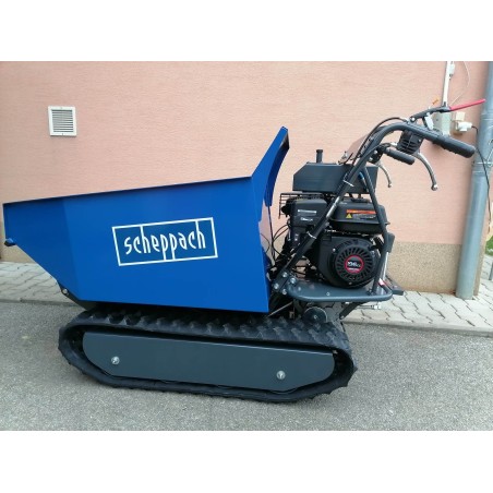 DP 5000 Scheppach motorový pásový prepravník 500 kg s hydraulickou korbou