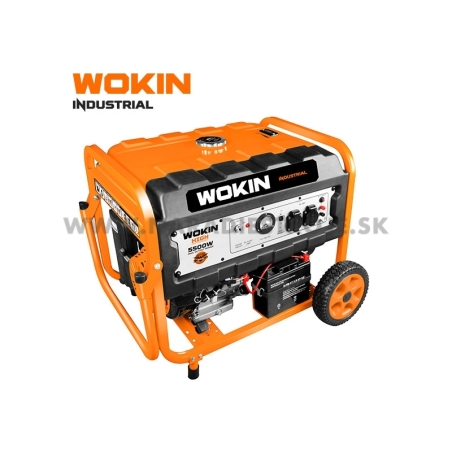WOKIN 5500W jednofázová elektrocentrála s AVR a elektrickým štartom