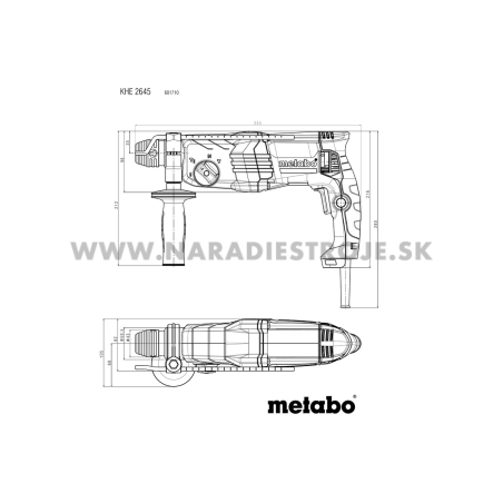 KHE 2645 Metabo SDS-Plus kombinované kladivo