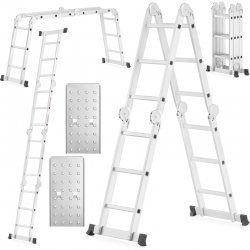 4 x 3 Higher kĺbový hliníkový rebrík + pracovná plošina