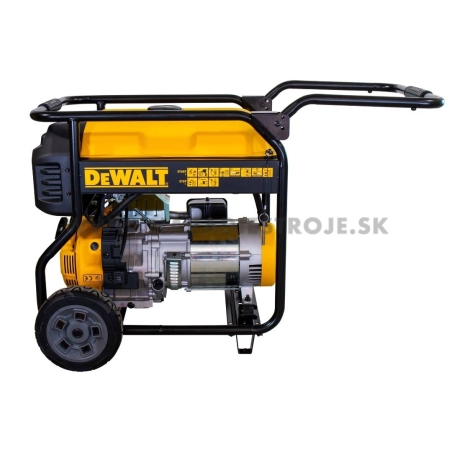 DXGNP65E Dewalt benzínová jednofázová elektrocentrála s max. výkonom 6,5 kVA a ručným štartovaním