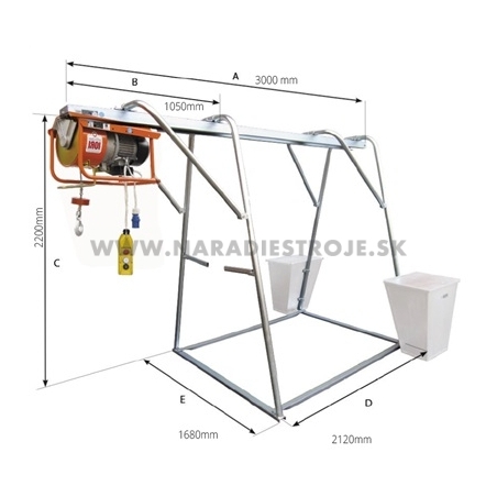 DM 300 E IORI elektrický stavebný vrátok