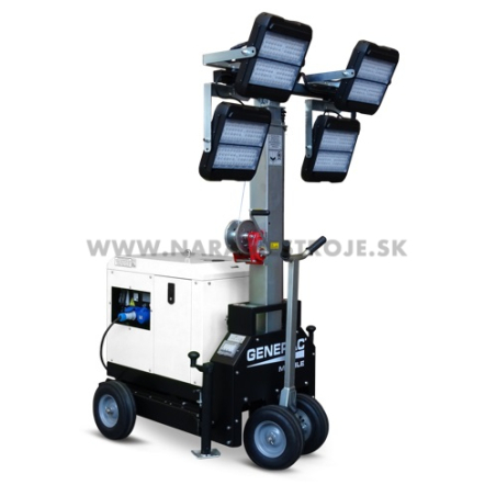 MT2 Y Generac svetelná veža s dieselovým motor Yanmar L70V, reflektory 4x 240 W LED