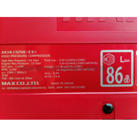 AK1320E MAX vysokotlakový kompresor