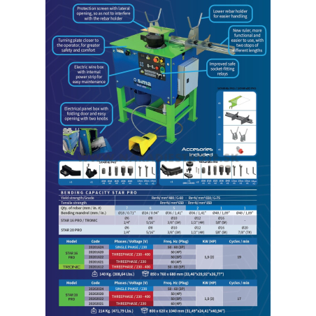 STAR 16 GO Sima ohýbačka stavebnej ocele - strmeňov
