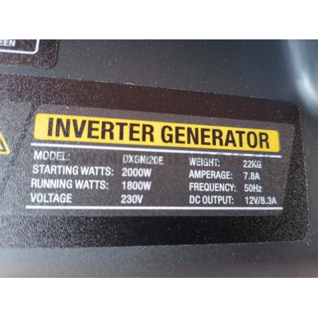 DXGNi20E Dewalt jednofázová odhlučnená elektrocentrála - invertor