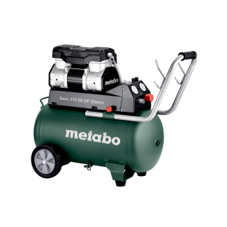 Basic 270-50 OF Silent Metabo bezolejový dvojvalcový kompresor