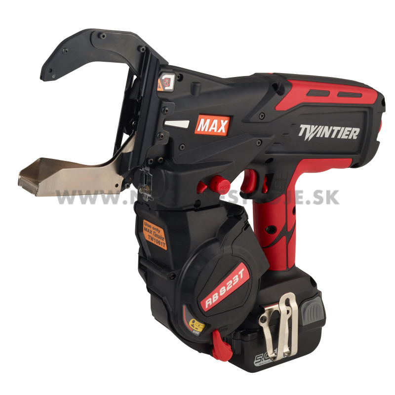 RB823T Twintier MAX akumulatorový Li-ION 14,4V/5Ah viazač oceľovej výstuže