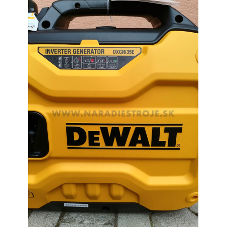 DXGNi35E Dewalt jednofázová odhlučnená elektrocentrála - invertor s elektrickým štartovaním