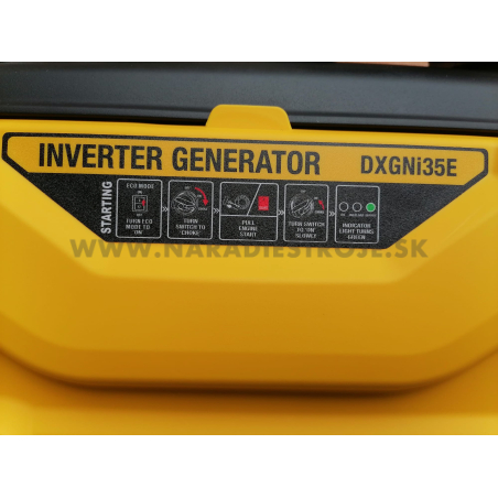 DXGNi35E Dewalt jednofázová odhlučnená elektrocentrála - invertor s elektrickým štartovaním