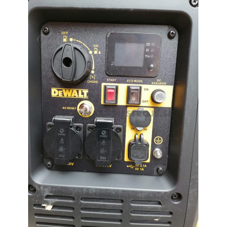 DXGNi35E Dewalt jednofázová odhlučnená elektrocentrála - invertor s elektrickým štartovaním