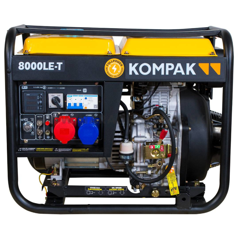 K8000LE-T Kompak trojfázová dieselová elektrocentrála s AVR, elektroštart