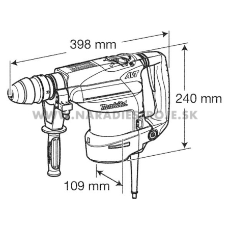 HR3200C Makita elektronické vŕtacie a sekacie kladivo