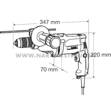 DP4011 Makita elektronický 2–rýchlostný vŕtací skrutkovač