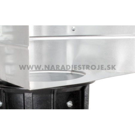 Gumený sklz na stavebnú suť s kovovou hornou násypkou Rubi - KANGURO 88811