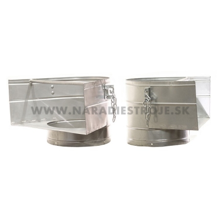 Gumený sklz na stavebnú suť s kovovou hornou násypkou Rubi - KANGURO 88811