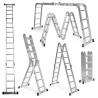 4 x 4 Higher kĺbový hliníkový rebrík +  pracovná plošina